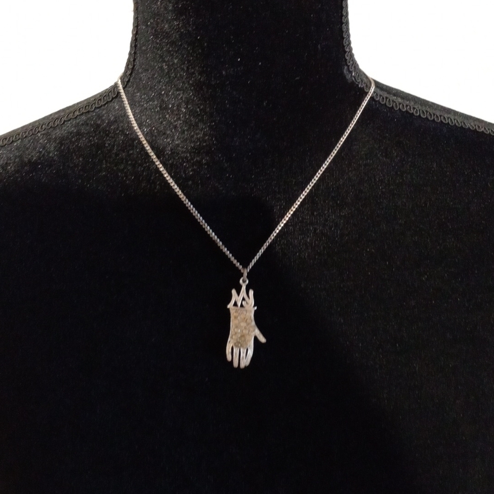 Vintage 80's Michael Jackson glove necklace